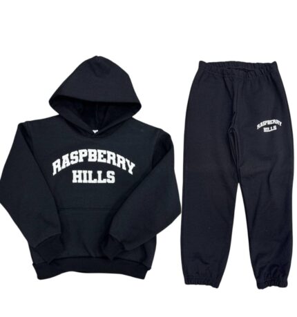 Raspberry Hills Logo Tracksuit Black (Youth)